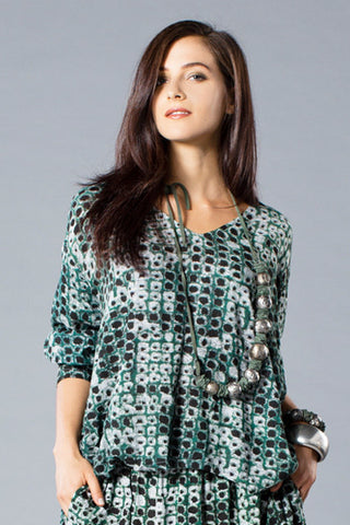 L/S Oggi Top in Denali Crinkle