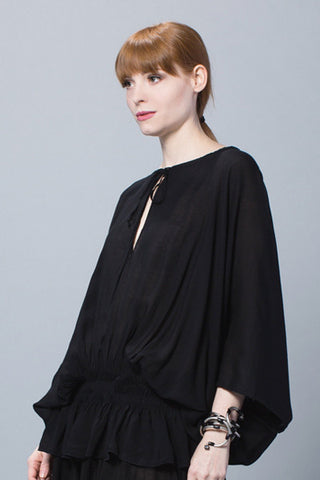 Siesta Top in Black Delphi
