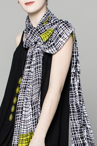 Delphi Scarf in Elsa Print Delphi