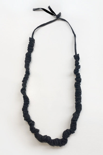 Luv Chain Necklace in Black Textured