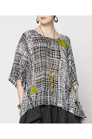 Laiwahina Top in Elsa Print Delphi