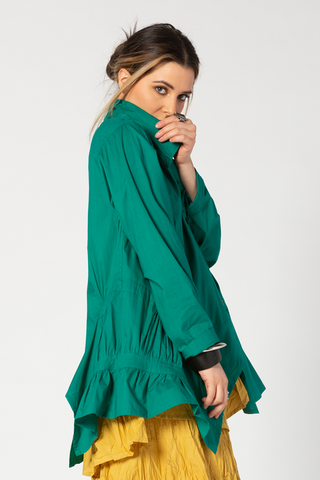Vienna Shirt in Emerald Carnaby