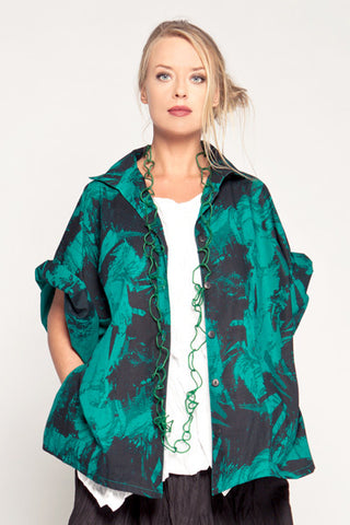 Sami Shirt in Emerald Print Carnaby