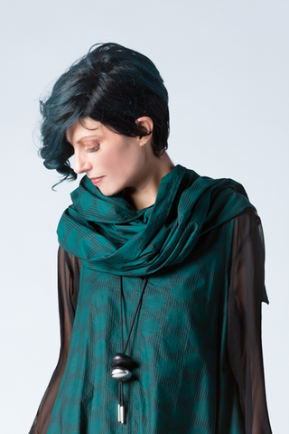 Carnaby Scarf in Emerald Shibuya Carnaby