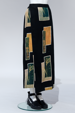 Overlap Skirt in Flores Roma