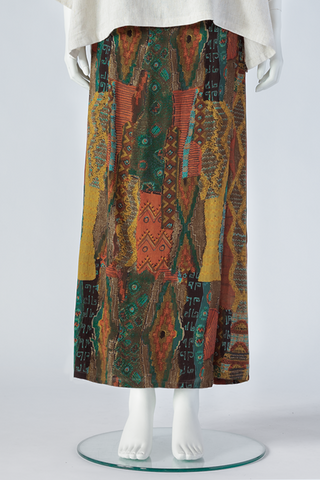 Overlap Skirt in Gobi Crinkle