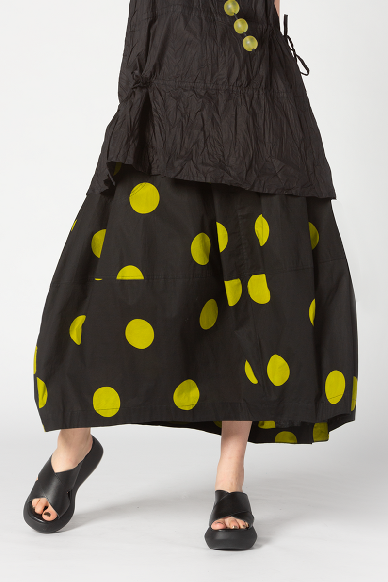 Kyoto Skirt in Lime Dots Carnaby