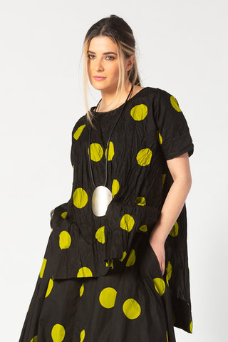 Lotta Top in Lime Dots Carnaby