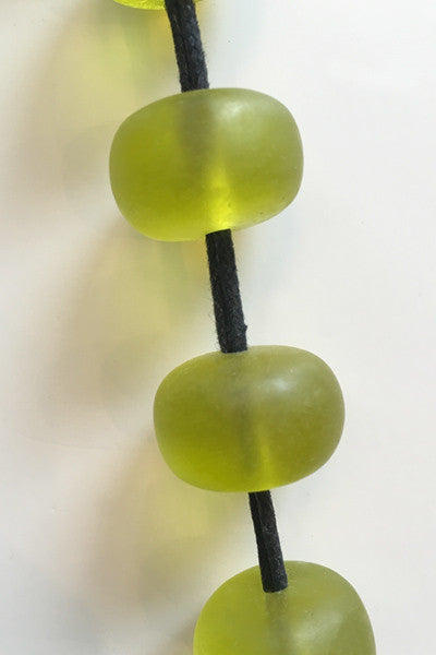 Peppermints Necklace in Lime Resin