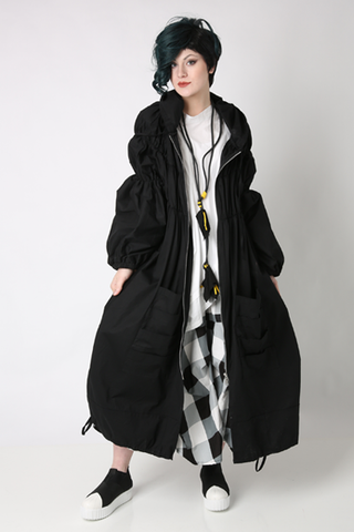 Aha Coat in Black Carnaby