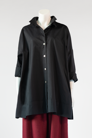 Long Classic Shirt in Black L.A.