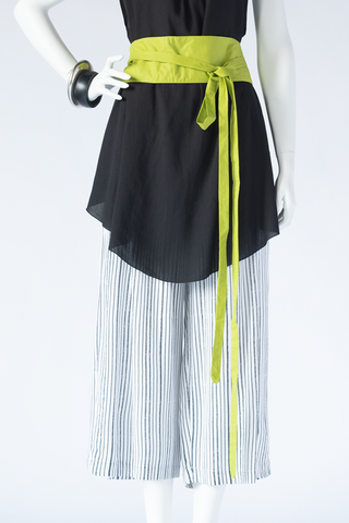 Obi Belt in Lime Canaby