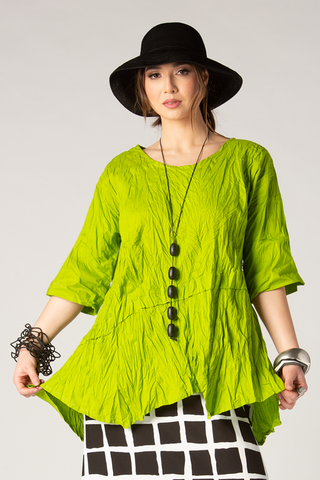 S/S Action Top in Lime Carnaby