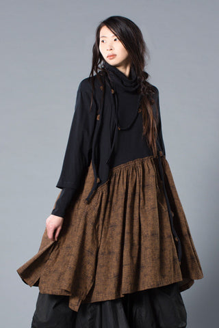 Brasilia Dress in Chestnut Metric Tokyo