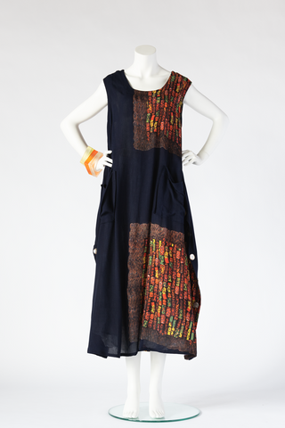 Square Dress in Millefiori Crinkle