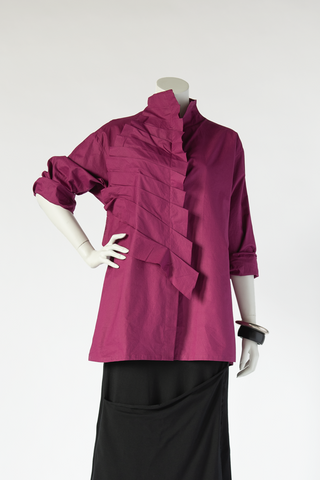 Origami Shirt in Magenta Carnaby
