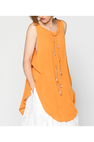 No Moon Top in Mango Crinkle