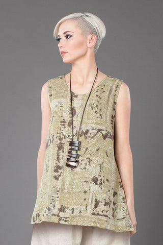 Y-Tank in Moraine Print Papyrus