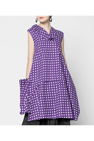Oslo Dress in Muscari Polka Dots Carnaby