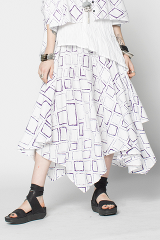 Moka Skirt in Purple Carre Carnaby