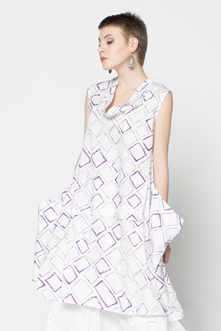 Oslo Dress in Purple Carre Carnaby