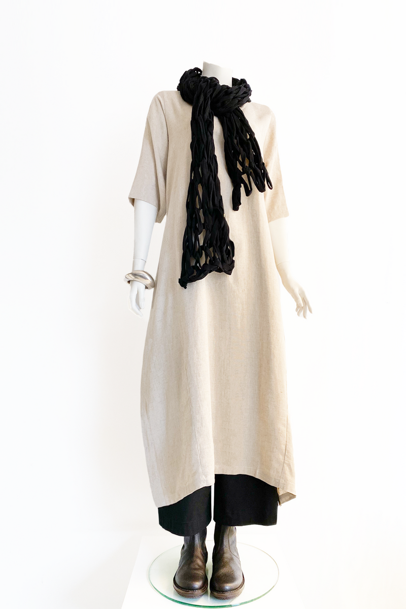 Shown w/ Braided Scarf and Palazzo Pant