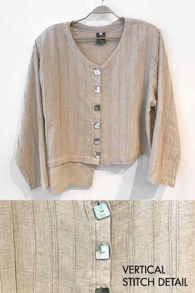 Anna Crop Jacket in Natural Roma