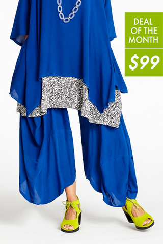 Odyssey Pant in Neptune Crinkle