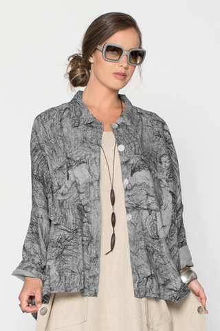 New York Jacket in Grey Net Roma