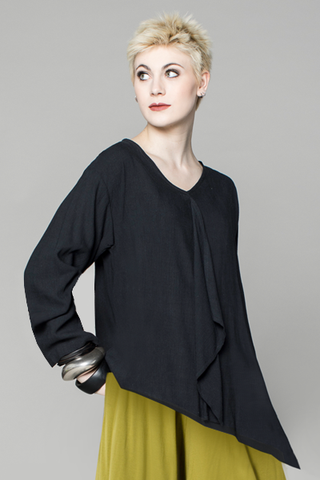 River Top in Black Papyrus