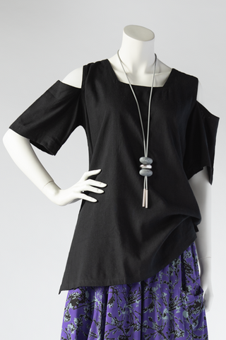 O.P.S. Top in Black Papyrus