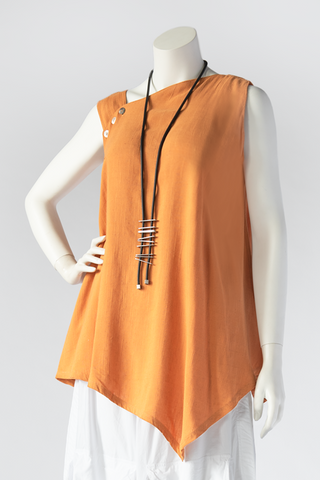 Shoulder Top in Peach Papyrus