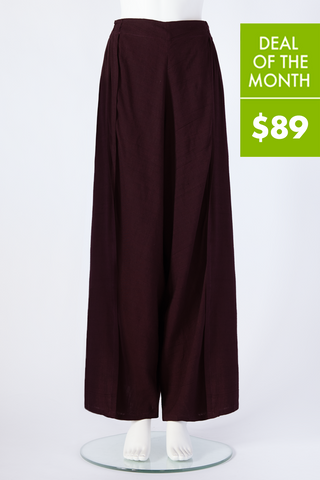 Deseo Pant in Plum Papyrus