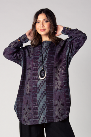 L/S Big Top in Blue Palenque Roma