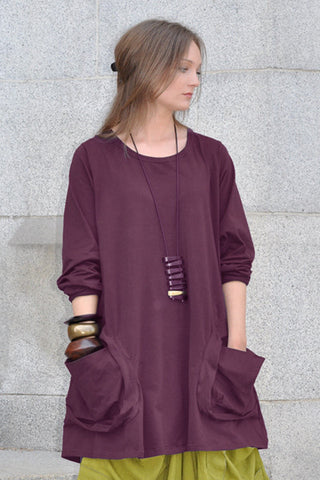 Studio Tunic in Plum Tokyo