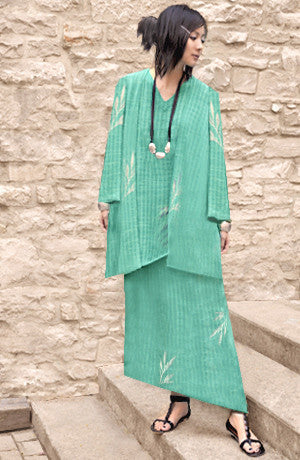 Shown w/ Short Kimono Jacket and Diagonal Skirt