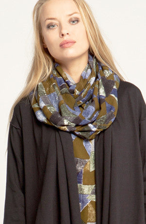 Crinkle Scarf in Picasso Crinkle
