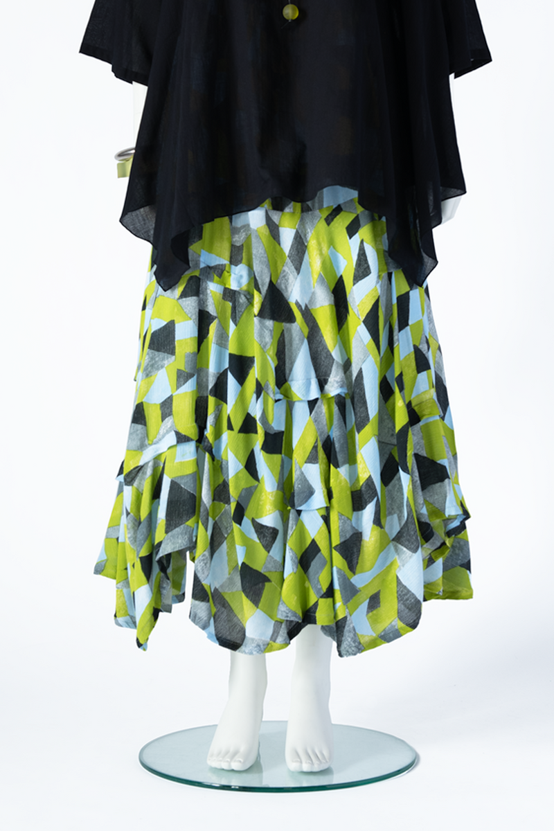 Manifold Skirt in Prism Crinkle
