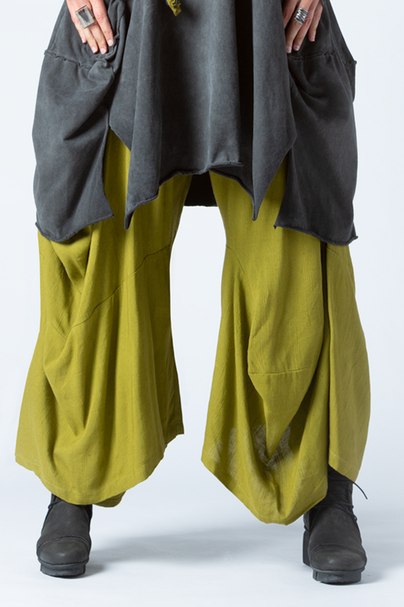 Odyssey Pant in Chartreuse Papyrus