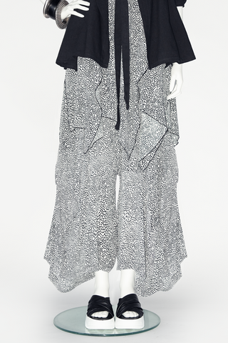 Odyssey Pant in B&W Decimal Crinkle