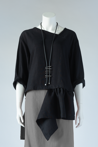 3 Piece Top in Black Roma