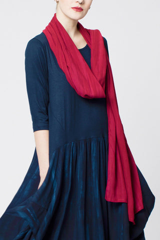 Delphi Scarf in Raspberry Ink Delphi
