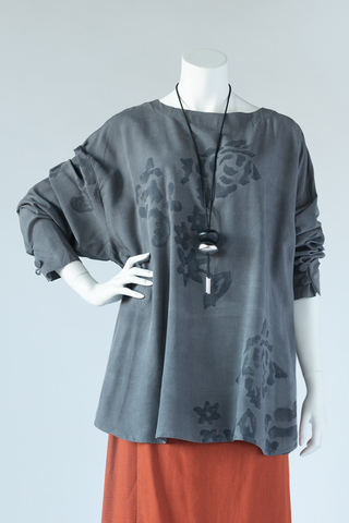 L/S Big Top in Stonewash Print Boston