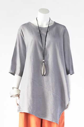 Nagano Tunic in Silver Roma