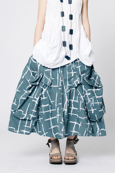 Giant Pocket Skirt in Seki Print Carnaby
