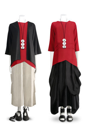 Shown w/ Short Kimono Jacket, H.P. Pant, and Odyssey Skirt