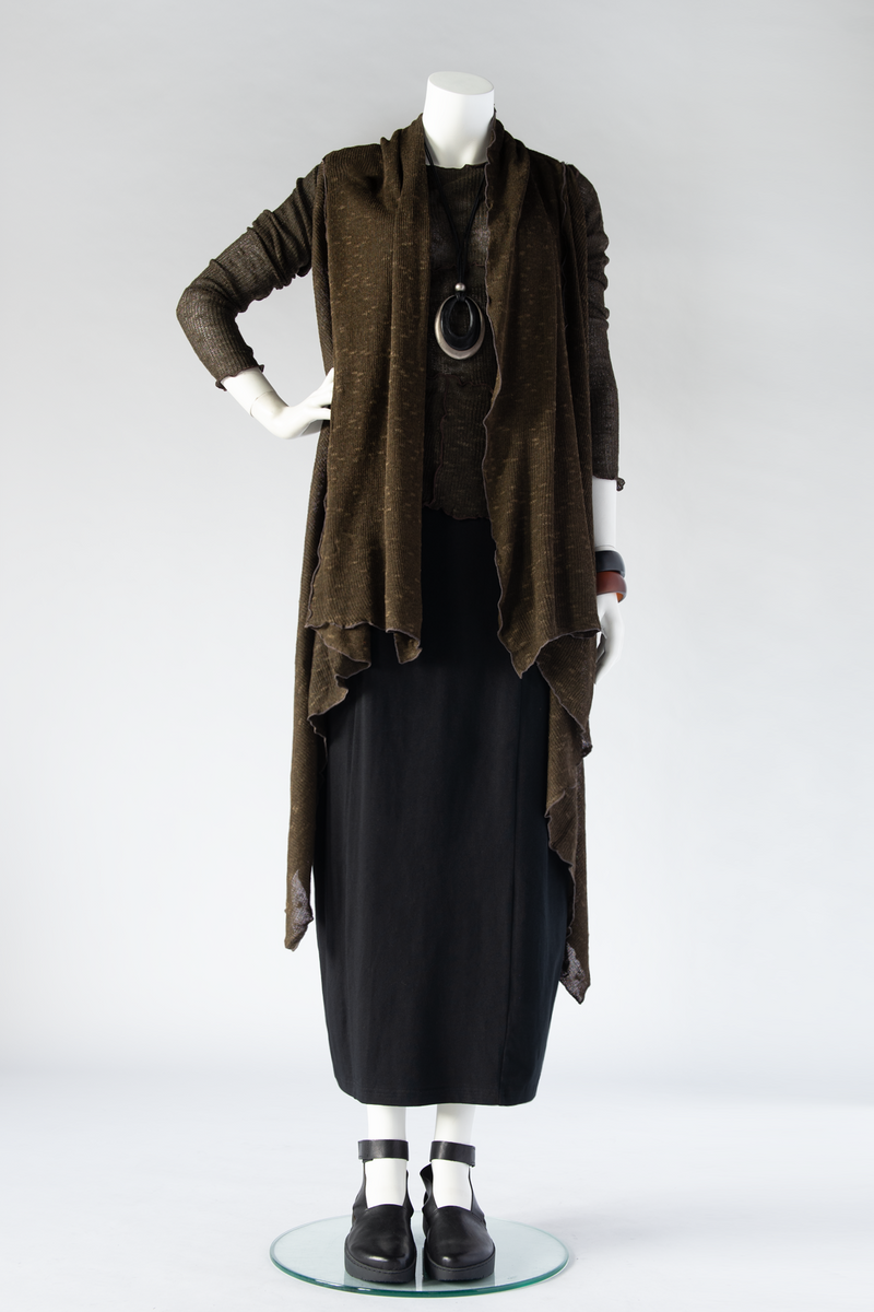 Shown w/ 6 Seam Skirt and Wrap Vest