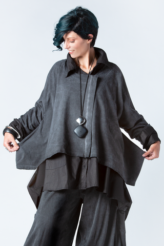 Wing Top in Grey Stonewash Tokyo