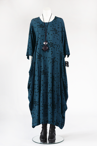 Odyssey Dress in Teal Cubist