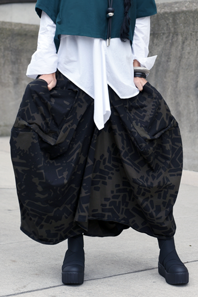3D Skirt in Urban Print Tokyo